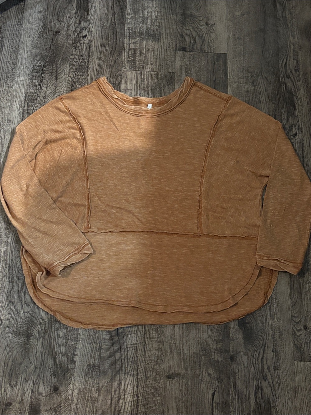 Z Supply Lightweight Long-Sleeve Top - Rust Orange - Size Medium